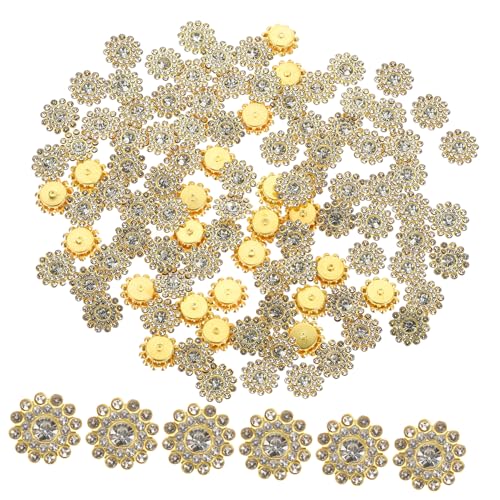 Tofficu Strass Knopf für DIY Basteln pro Packung Flacher Rückseite Langlebig und Vielseitig für Schmuck und Hochzeitsdekoration von Tofficu