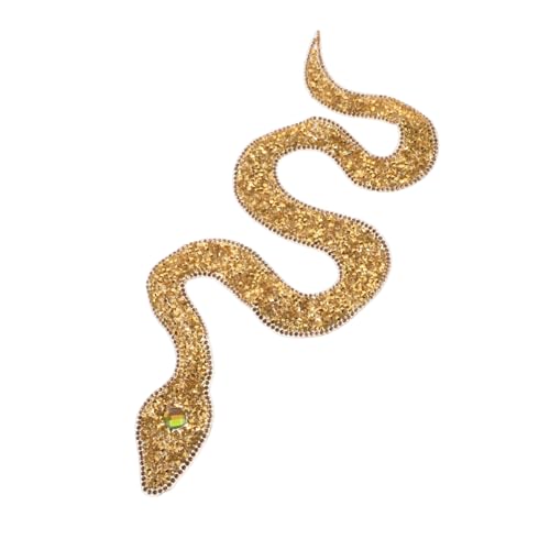 Tofficu Strass Schlangen Applikation zum Aufbügeln Goldene Snake Patches für Kleidung DIY Dekoration Jacken Taschen Hüten Schuhe Strapazierfähige Bügelflicken für Textilien Tofficu Strass Schlangen Applikation zum Aufbügeln Goldene Snake Patches für Kleidung DIY Dekoration Jacken Taschen Hüten Schuhe Strapazierfähige Bügelflicken für Textilien von Tofficu