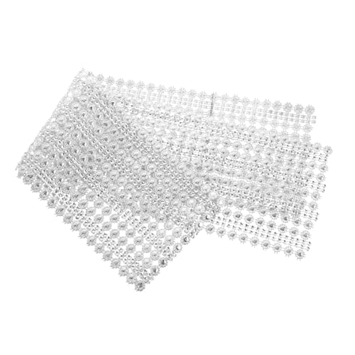 Tofficu Strassbesetztes Zuschneidbares Diamant Mesh Band für Kleidung Verschleißfestes Dekorband Vielseitig Einsetzbar für Hochzeiten Festtagsdekorationen und DIY Kostüme von Tofficu