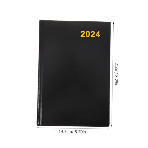Tofficu Tagesplaner Pu leder Hardcover Elegantes Planungsbuch für Studenten Büro Schule Tägliche Agenda Jahreskalender Notizbuch To do liste Organizer Glattes Schreibpapier von Tofficu