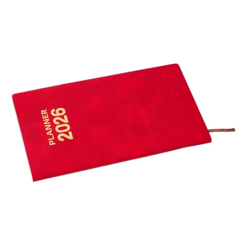 Tofficu Taschenformat Planer Notizbuch mit PU Lederumschlag Wöchentlicher und Täglicher Notizblock für Schule und Unterwegs mit Dickem und Stabiler Bindung von Tofficu