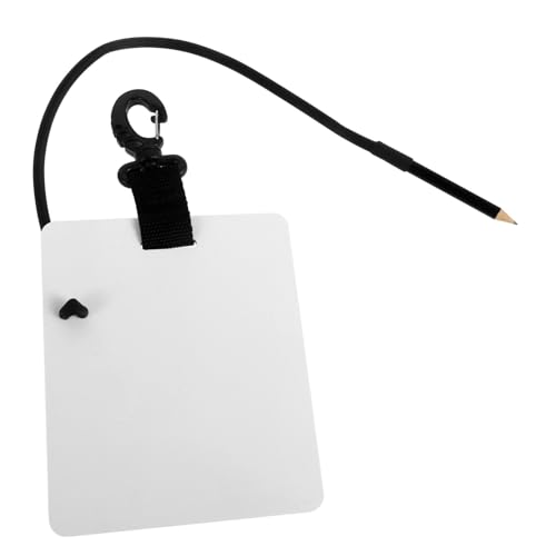 Tofficu Tauch Schreibtafel mit Clip und Bleistift Unterwasser Schreibgerät für Taucher Wasserdichtes Notizboard Vielseitig Einsetzbar für Verschiedene Aktivitäten und Einfach zu von Tofficu