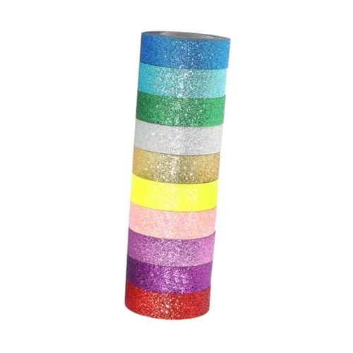 Tofficu Teiliges Glitzer Washi Masking Tape Buntes Praktisches DIY Klebeband für Scrapbooking Kalender Planer Geschenke Leichte Reißbare Dekorative Bastelpapiere Tofficu Teiliges Glitzer Washi Masking Tape Buntes Praktisches DIY Klebeband für Scrapbooking Kalender Planer Geschenke Leichte Reißbare Dekorative Bastelpapiere von Tofficu