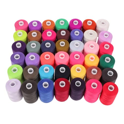 Tofficu Teiliges Nähgarn Polyester Faden Yards pro Spule Bunte Nähmaschinengarne Handnähgarn Stickgarn für DIY Handarbeiten und Reparaturen Zuhause von Tofficu