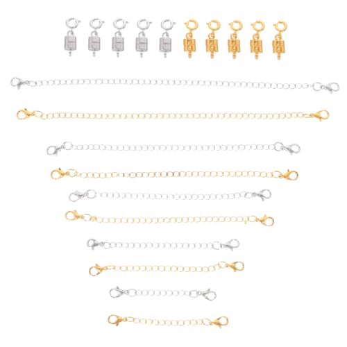 Tofficu Teiliges Set mit Kettenverlängerungen und Lobster Clips für Diy Armbänder und Einfaches Verbinden und Anpassbare Längen für Schmuckdesign Tofficu Teiliges Set mit Kettenverlängerungen und Lobster Clips für Diy Armbänder und Einfaches Verbinden und Anpassbare Längen für Schmuckdesign von Tofficu