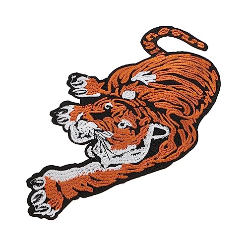 Tofficu Tiger Stickerei Aufnäher Patch Langlebige Tier Applikation zum Annähen Kleidung Jacken Taschen DIY Stoffflicken Hochwertiger Bestickter Bügelflicken für Bastelprojekte Tofficu Tiger Stickerei Aufnäher Patch Langlebige Tier Applikation zum Annähen Kleidung Jacken Taschen DIY Stoffflicken Hochwertiger Bestickter Bügelflicken für Bastelprojekte von Tofficu