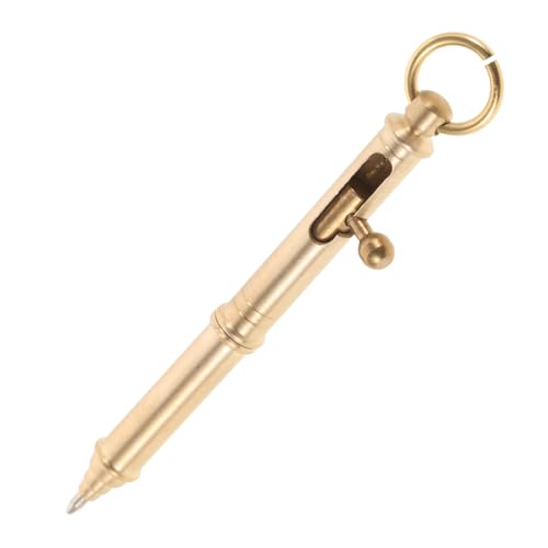 Tofficu Tragbarer Messing Gelstift für Studenten und Büro Vintage Design Spitze Zeichnen und Schreiben Eleganter und Langlebiger Kugelschreiber für Kreative von Tofficu