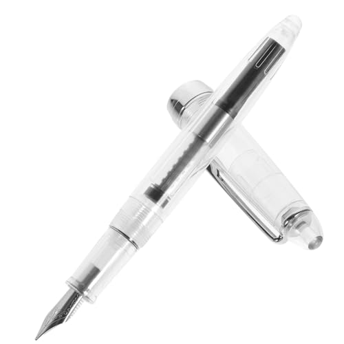 Tofficu Transparente Füllfederhalter Schreibfeder für Kalligraphie Übung Ergonomisch Rutschfest Vielseitiger Tintenabsorber Stift Büro Schule Tofficu Transparente Füllfederhalter Schreibfeder für Kalligraphie Übung Ergonomisch Rutschfest Vielseitiger Tintenabsorber Stift Büro Schule von Tofficu
