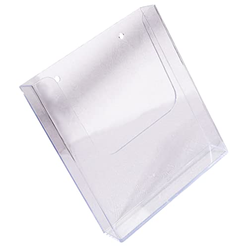 Tofficu Transparenter Wand file Holder Dokumentenhalter aus Stabilem Material Wandordnerhalter zur Büro Prospektauslage Praktischer Organizer für Wichtige Akten und Broschüren von Tofficu