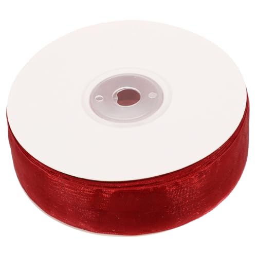 Tofficu Transparentes Tüllband Tiefrot Vielseitiges Bastelband für DIY Geschenkverpackung Haarornamente Dekoration Strapazierfähiges Festliches Geschenkband Tofficu Transparentes Tüllband Tiefrot Vielseitiges Bastelband für DIY Geschenkverpackung Haarornamente Dekoration Strapazierfähiges Festliches Geschenkband von Tofficu