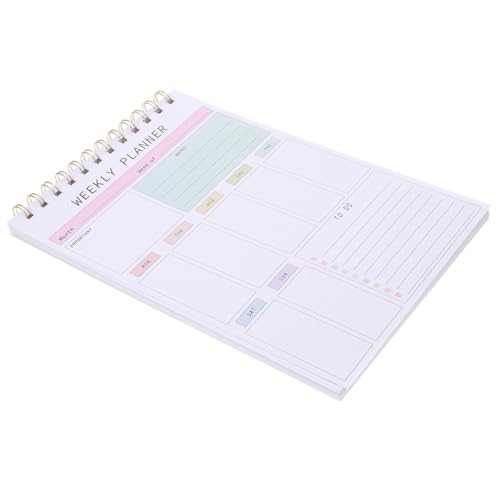 Tofficu Undatierter Wochenplaner Notizbuch für Effektives Task Management Tragbarer Terminplaner mit Notizblock für Büro und Unterwegs Hochwertiges Ausbluten von Verhindert von Tofficu