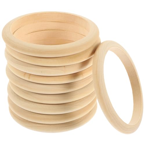 Tofficu 10 Stück Glatte Holzkreise Unbehandelte Holzarmbänder Für Die Schmuckherstellung Und -herstellung Tofficu 10 Stück Glatte Holzkreise Unbehandelte Holzarmbänder Für Die Schmuckherstellung Und -herstellung von Tofficu