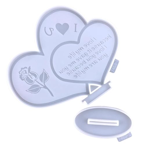Tofficu Valentinstag DIY Herz Silikonform Flexible Epoxidharz Gießform für Romantische Deko Langlebig und Detailreich für Bastelarbeiten und Geschenke Tofficu Valentinstag DIY Herz Silikonform Flexible Epoxidharz Gießform für Romantische Deko Langlebig und Detailreich für Bastelarbeiten und Geschenke von Tofficu