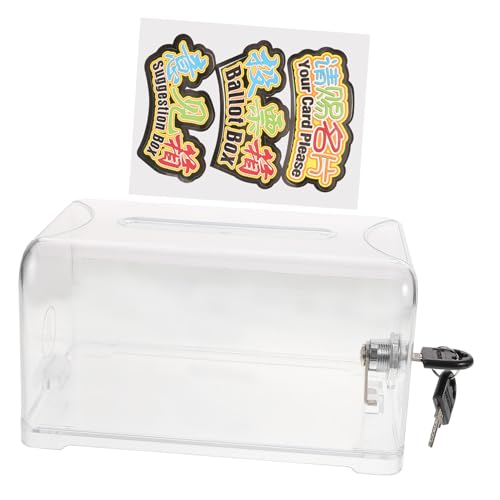 Tofficu Wahlurne Spendenbox Grußboxen Schlüsselschloss Acryl Transparent Tofficu Wahlurne Spendenbox Grußboxen Schlüsselschloss Acryl Transparent von Tofficu