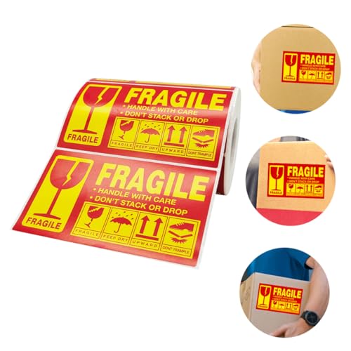 Tofficu Warnaufkleber Zerbrechlich Selbstklebend Aufkleber für Verpackung Versand Vorsicht Handle With Care Etiketten für Kartons Papier Holz Tofficu Warnaufkleber Zerbrechlich Selbstklebend Aufkleber für Verpackung Versand Vorsicht Handle With Care Etiketten für Kartons Papier Holz von Tofficu