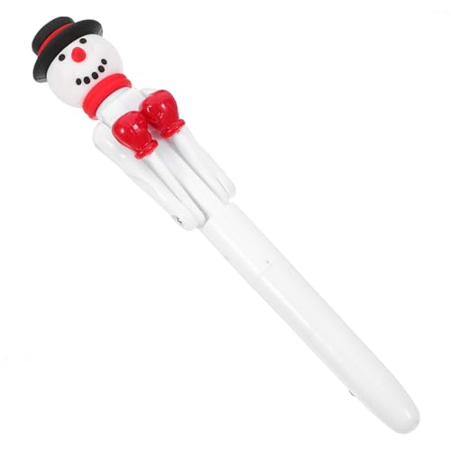 Tofficu Weihnachtlicher Schneemann Kugelschreiber mit Boxarm Langlebiger Kunststoff Silikon Mix Blaue Mine Lustiger Schreibstift für Schule und Büro Geschenkidee für Jugendliche und Tofficu Weihnachtlicher Schneemann Kugelschreiber mit Boxarm Langlebiger Kunststoff Silikon Mix Blaue Mine Lustiger Schreibstift für Schule und Büro Geschenkidee für Jugendliche und von Tofficu