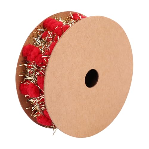 Tofficu Weihnachtsbaumschmuckband Trimmen Dekorationen Weiß Groß Dekorativ Hängend Pom Urlaub Weihnachten Party Schleife Lametta Weihnachtsgirlanden Bänder Zum Basteln Drinnen Textil- Rot von Tofficu