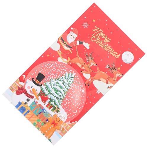 Tofficu Weihnachtskarte Schneemann Design Festliche Grußkarte für Party Stilvolle Xmas Klappkarte als Geschenk Langlebig und Verarbeitet für Weihnachtsfeiern und Freunde von Tofficu