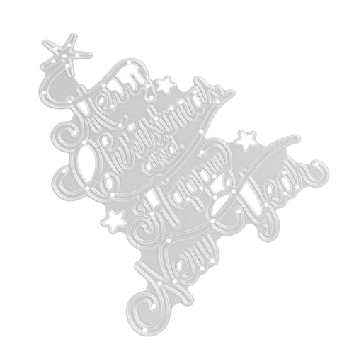Tofficu Weihnachtsschablonen Dekorationen Für Weihnachtsvorlage Schnitte Prägung Urlaub Die Und Weihnachtsstanzformen Präge Stirbt Stanzformen Aus Metall Kohlenstoffstahl Silver von Tofficu