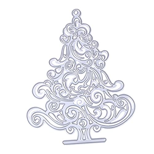 Tofficu Weihnachtssterben Prägung Dekorationen Schneiden Weihnachtsstanzungen Weihnachtsbaum Schablone Handwerk Stanzformen Weihnachtsstanzformen Präge Stirbt Silver Kohlenstoffstahl von Tofficu