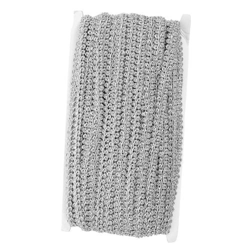 Tofficu Wellenförmiges Spitzenband Silber Dekorative Spitze zum Nähen DIY Zubehör Bühnenkostüm Vorhang Verzierung Vintage Stil Tofficu Wellenförmiges Spitzenband Silber Dekorative Spitze zum Nähen DIY Zubehör Bühnenkostüm Vorhang Verzierung Vintage Stil von Tofficu