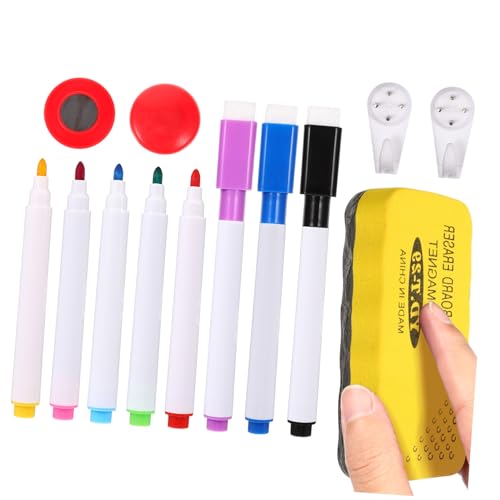Tofficu Whiteboard Zubehör Farbige Marker Magnetpins Haken Abwischbarer Radiergummi Praktisch für Magnetische Whiteboards Büro Schule Zuhause Tofficu Whiteboard Zubehör Farbige Marker Magnetpins Haken Abwischbarer Radiergummi Praktisch für Magnetische Whiteboards Büro Schule Zuhause von Tofficu