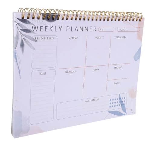 Tofficu Wöchentlicher Planer Notizblock mit Reißbaren Blättern und Tintenfestem Ästhetischer Tagesplaner für Männer und Haushalt Platzsparender Kalender für Büro und Schule Tofficu Wöchentlicher Planer Notizblock mit Reißbaren Blättern und Tintenfestem Ästhetischer Tagesplaner für Männer und Haushalt Platzsparender Kalender für Büro und Schule von Tofficu