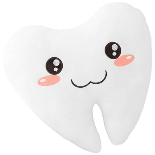 Tofficu Zahnfee-Kissen Cartoon-Zahnkissen Weiß Zahnfee-Souvenir Junge-Mädchen-Geschenk von Tofficu