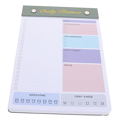 Tofficu Zeitplaner Täglicher Aufgabenplaner Tagesplaner Undatiert Zerreißbar Einkaufsliste Notizblöcke Arbeiten Notizblock Täglicher Planer Das Notizbuch Groß Papier Green Tofficu Zeitplaner Täglicher Aufgabenplaner Tagesplaner Undatiert Zerreißbar Einkaufsliste Notizblöcke Arbeiten Notizblock Täglicher Planer Das Notizbuch Groß Papier Green von Tofficu