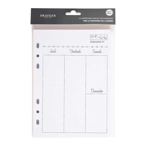 DRAEGER PARIS 1886 BJ203 Nachfüllblätter für Bullet Journal, Papier, mehrfarbig, 21 cm DRAEGER PARIS 1886 BJ203 Nachfüllblätter für Bullet Journal, Papier, mehrfarbig, 21 cm von Toga