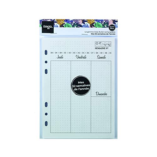 DRAEGER PARIS 1886 BJ203 Nachfüllblätter für Bullet Journal, Papier, mehrfarbig, 21 cm von Toga
