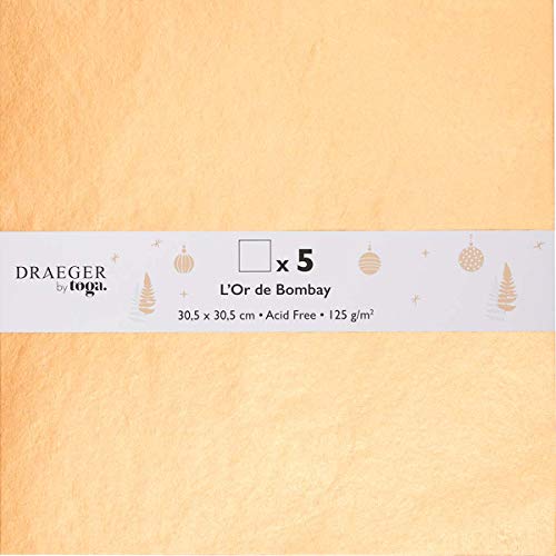 TOGA Recyclingpapier, gold, 30.5 x 30.5 cm, 5 Stück TOGA Recyclingpapier, gold, 30.5 x 30.5 cm, 5 Stück von Toga