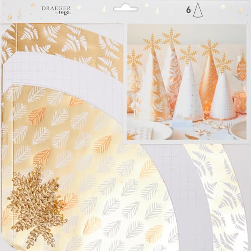 TOGA Weihnachtsdekorationsset, Gold, Kupfer, Weiß, 19,5 bis 27,5 cm, 5-teiliges Set TOGA Weihnachtsdekorationsset, Gold, Kupfer, Weiß, 19,5 bis 27,5 cm, 5-teiliges Set von Toga
