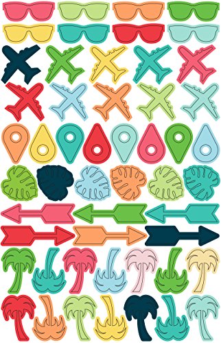 Toga Tropical Paradise Set 52 Mini Sticker, Kunststoff, mehrfarbig, 7 x 11 x 0,3 cm Toga Tropical Paradise Set 52 Mini Sticker, Kunststoff, mehrfarbig, 7 x 11 x 0,3 cm von Toga
