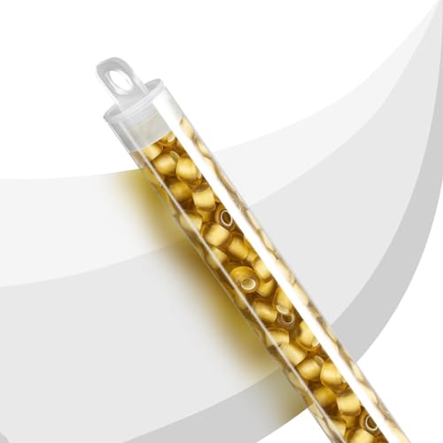 Toho Rocailles Gr. 3 silber gefüttert Frosted Topaz 19,5 g von Toho Seed Beads