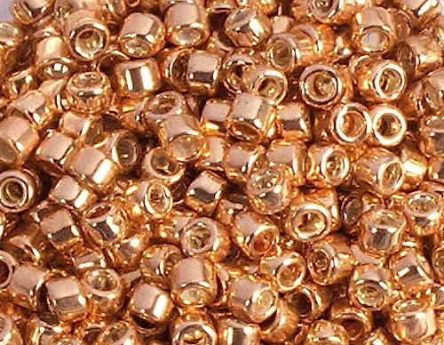 Japanische Perlen Zylinder Schatz verzinkt Pfirsich 1,8mm.11/0 100gr. Japanische Perlen Zylinder Schatz verzinkt Pfirsich 1,8mm.11/0 100gr. von Toho