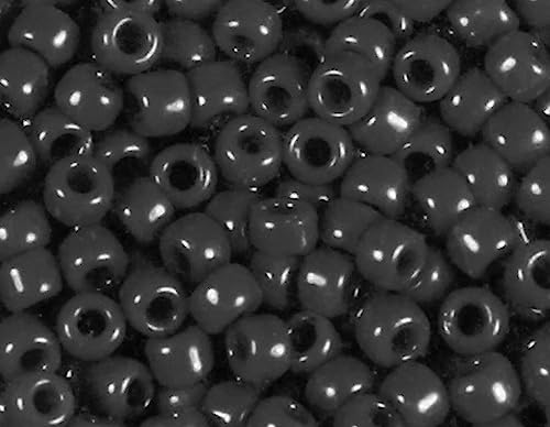 Japanische Rocaille-Perlen, blickdicht, schwarz, 2,2 mm, 11/0, 100 g. von Toho