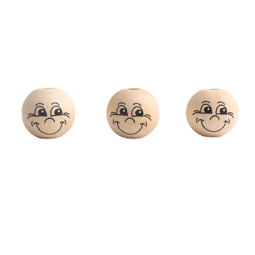 BICI 120 Stück Holzkugeln Mit Gesicht Für Sorgenwurm 20 Mm Holzperlen Mit Gesicht Sorgenwürmchen Holzköpfe Mit Gesicht Glückswürmchen Köpfe Holzkugeln Zum Basteln Holzköpfe Für Sorgenwurm (A) BICI 120 Stück Holzkugeln Mit Gesicht Für Sorgenwurm 20 Mm Holzperlen Mit Gesicht Sorgenwürmchen Holzköpfe Mit Gesicht Glückswürmchen Köpfe Holzkugeln Zum Basteln Holzköpfe Für Sorgenwurm (A) von Tokiso