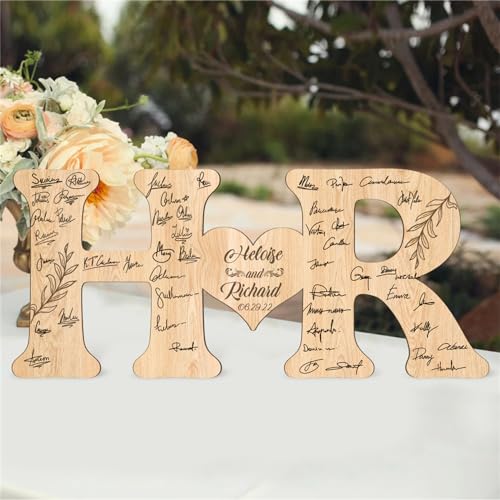 GGUIUIC Personalisierte Brief Herz Alternative Initialen einzigartiges Gästebuch für Hochzeitsbuchtschild rustikale Hochzeitsbuchtideen Hochzeit Brautdusche Gästebuch GGUIUIC Personalisierte Brief Herz Alternative Initialen einzigartiges Gästebuch für Hochzeitsbuchtschild rustikale Hochzeitsbuchtideen Hochzeit Brautdusche Gästebuch von Tokiso