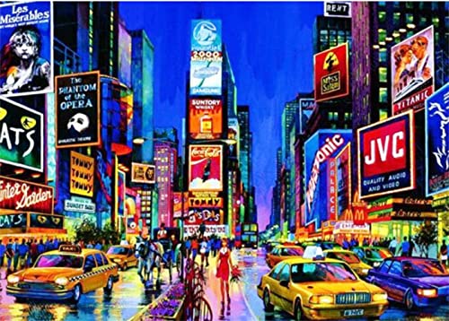 Quuzee DIY 5D Diamond Painting Bilder Set für Erwachsene Kinder, Times Square, New York 30x40cm Groß Diamant Malerei Stickerei Voll Strass Kreuz Stich Mosaik Gemälde Wanddekor Kunsthandwerk Geschenk Quuzee DIY 5D Diamond Painting Bilder Set für Erwachsene Kinder, Times Square, New York 30x40cm Groß Diamant Malerei Stickerei Voll Strass Kreuz Stich Mosaik Gemälde Wanddekor Kunsthandwerk Geschenk von Tokiso