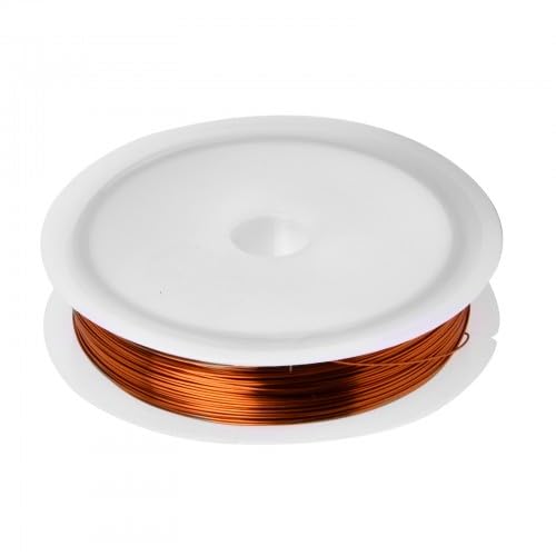 0,3mm x 40m Schmuckdraht, Kupfer Handwerk Schmuck Draht, Kupferdrahtrolle Basteldraht Kupferdraht für DIY Perlen Ringe Armbänder Schmuckherstellung, Roségold 0,3mm x 40m Schmuckdraht, Kupfer Handwerk Schmuck Draht, Kupferdrahtrolle Basteldraht Kupferdraht für DIY Perlen Ringe Armbänder Schmuckherstellung, Roségold von Tolenre