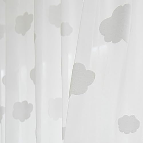 Tolldek 2er Set Transparente Vorhang, Halbtransparent Gardinen Wolke, Polyester Ösen Vorhänge Gardinen Schals für Wohnzimmer Schlafzimmer, B 86 x H 160cm, Weiß Tolldek 2er Set Transparente Vorhang, Halbtransparent Gardinen Wolke, Polyester Ösen Vorhänge Gardinen Schals für Wohnzimmer Schlafzimmer, B 86 x H 160cm, Weiß von Tolldek