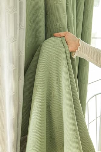 Tolldek 2pcs Set Vorhang UV Schutz, Gardinen mit Ösen Patchwork Zweifarbig, Chenille Ösen Fenstervorhänge Schlafzimmer Gardinen Schals für Wohnzimmer, B 137 x H 274cm, Grün Weiß Tolldek 2pcs Set Vorhang UV Schutz, Gardinen mit Ösen Patchwork Zweifarbig, Chenille Ösen Fenstervorhänge Schlafzimmer Gardinen Schals für Wohnzimmer, B 137 x H 274cm, Grün Weiß von Tolldek
