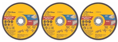 Tolxh 3 Stück #DT20592-QZ #DT20592 76 mm Stahlschneideklinge DCS438 Qualität, langlebig, Ersatzteile für Dewalt Tolxh 3 Stück #DT20592-QZ #DT20592 76 mm Stahlschneideklinge DCS438 Qualität, langlebig, Ersatzteile für Dewalt von Tolxh