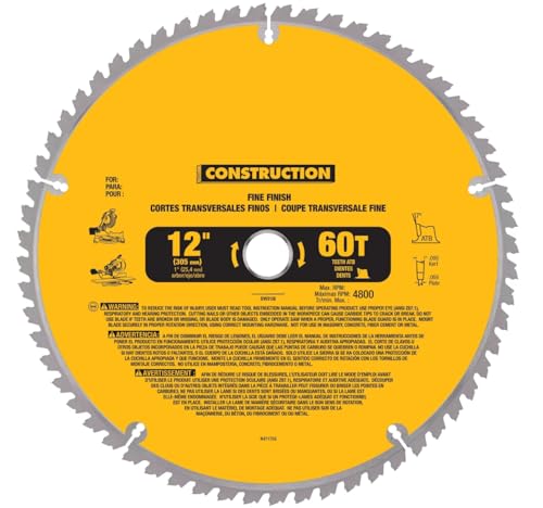 Tolxh #DW3126 Gehrungssägeblätter, 30,5 cm, 60 Zähne, DW3126, feine Oberfläche, 30,5 cm, 60 Zähne, hochwertig, langlebig, neue Ersatzteile für DeWalt Tolxh #DW3126 Gehrungssägeblätter, 30,5 cm, 60 Zähne, DW3126, feine Oberfläche, 30,5 cm, 60 Zähne, hochwertig, langlebig, neue Ersatzteile für DeWalt von Tolxh