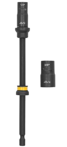 Tolxh #DWADENDEXT-2 15,2 cm 4-in-1 Doppelend-Mutter-Treiber, Schlagbohrschrauber-Bit, Elektrowerkzeug-Zubehör, Qualität, langlebig, Ersatzteile für Dewalt von Tolxh