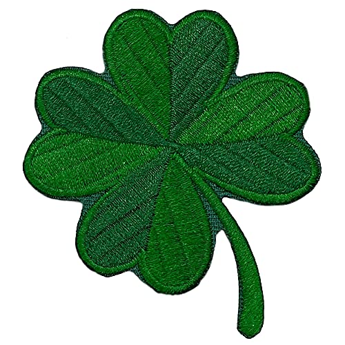 Patch Chanceux Irlandais de Trèfle à 4 Feuilles. Brodé à Repasser ou à Coudre Patch. Ecusson Thermocollant avec le Logo Protector de France. 75 x 60 mm Y Patch Chanceux Irlandais de Trèfle à 4 Feuilles. Brodé à Repasser ou à Coudre Patch. Ecusson Thermocollant avec le Logo Protector de France. 75 x 60 mm Y von Vigpil