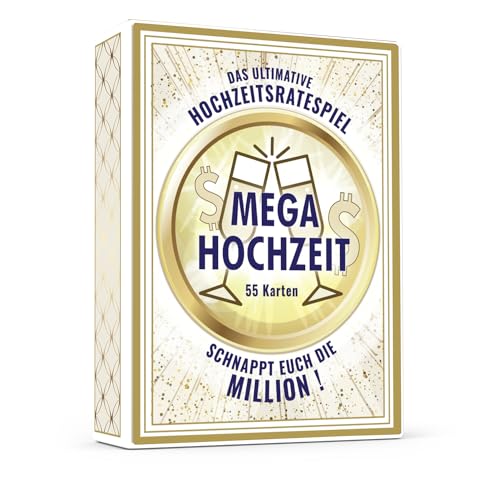 Tom Hugh Mega Hochzeit - Das unterhaltsame Hochzeitsspiel für Gäste und Brautpaar. Hochzeitsquiz - 13 Fragen zur Million! Perfektes Hochzeitsgeschenk für drinnen und draussen. von Tom Hugh