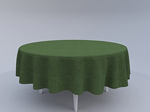 Tom'Shop Tischdecke [ALT Grün, Ø 140cm] Tablecloth Tischtuch Tischwäsche Tischdekoration Tafeltuch von Tom'Shop