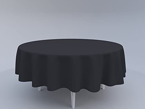 Tom'Shop Tischdecke [Dunkel Graphit, Ø 100cm] Tablecloth Tischtuch Tischwäsche Tischdekoration Tafeltuch von Tom'Shop